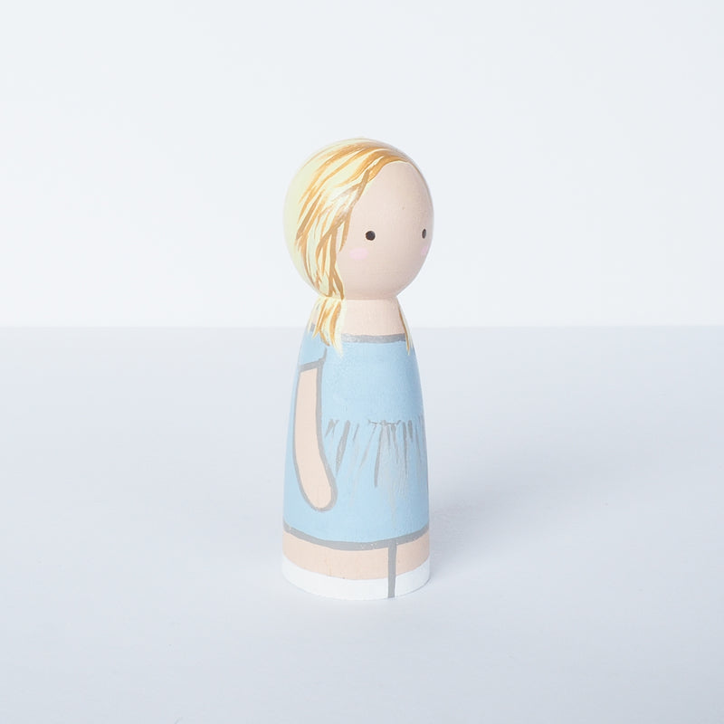 Father's Day gift - Family portrait mini Peg Dolls