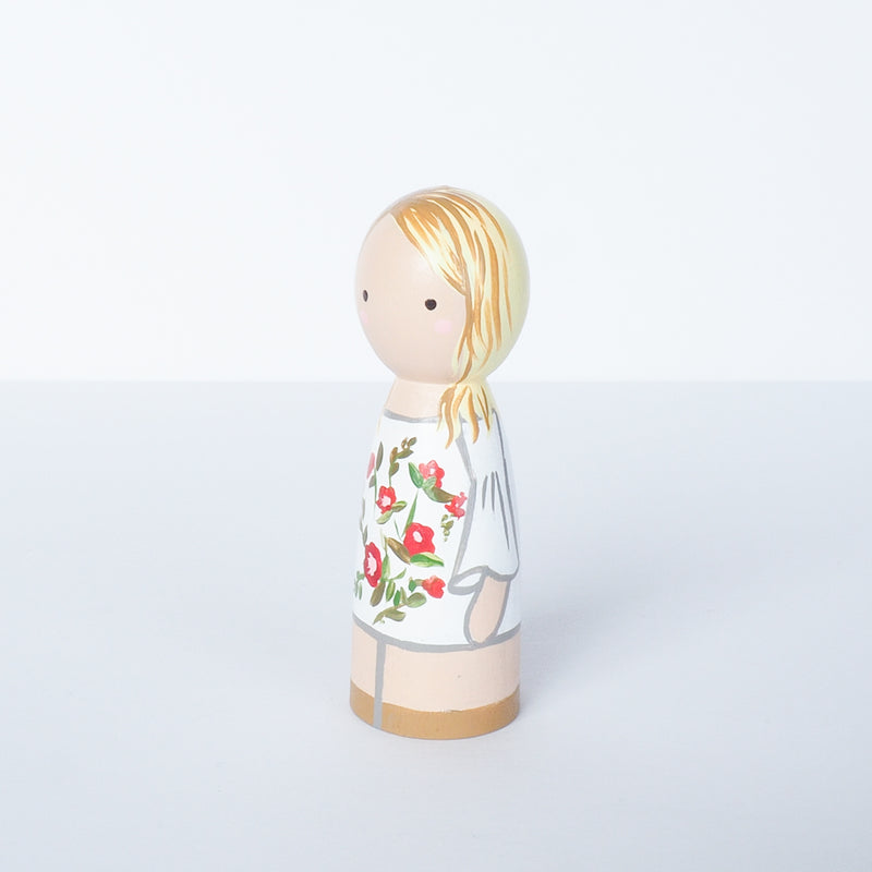 Father's Day gift - Family portrait mini Peg Dolls