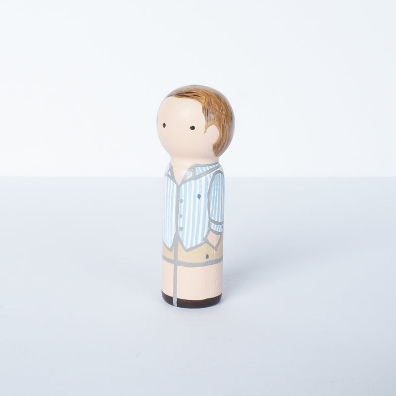 Father's Day gift - Family portrait mini Peg Dolls