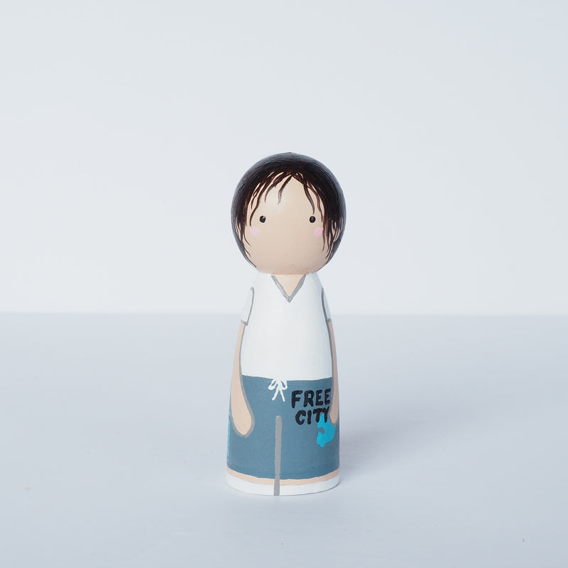 Family Peg Dolls with pets