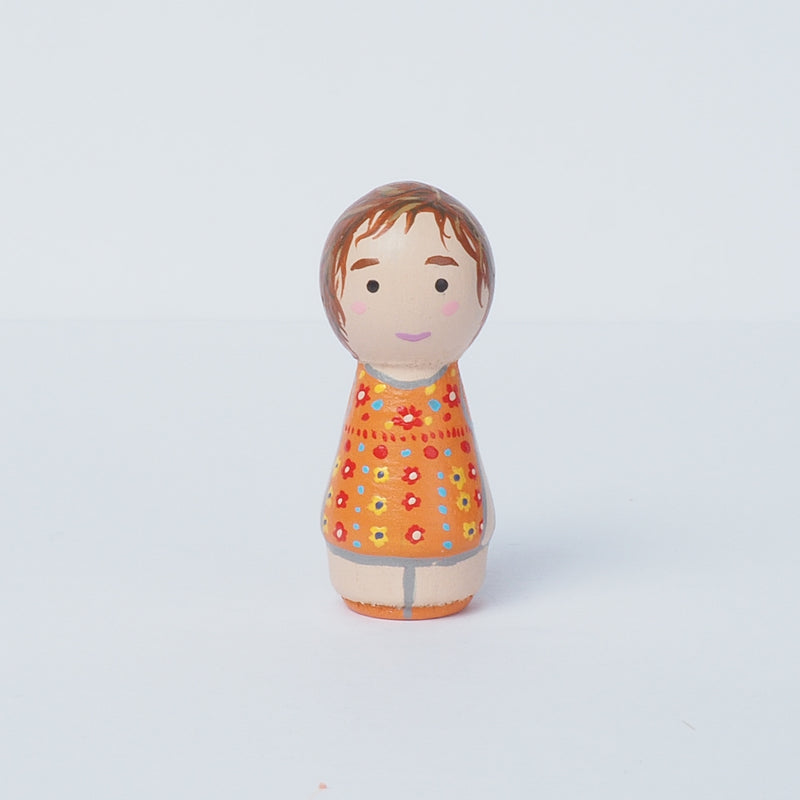 Give something unique and personalized.  Custom peg and Kokeshi dolls of your family!  They are hand-painted that show the uniqueness of each individual in your family.  This will definitely touch the heart and bring smiles, may be even happy tears to your family.   These are great for parent's gifts, grandparent’s gifts, birthdays, anniversary gifts, couples’ gifts, or any other occasions.