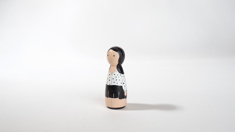 Give something unique and personalized.  Custom peg dolls of your family!  They are hand-painted that show the uniqueness of each individual in your family.  This will definitely touch the heart and bring smiles, may be even happy tears to your family.   These are great for parent's gifts, grandparent’s gifts, birthdays, anniversary gifts, couples’ gifts, or any other occasions.